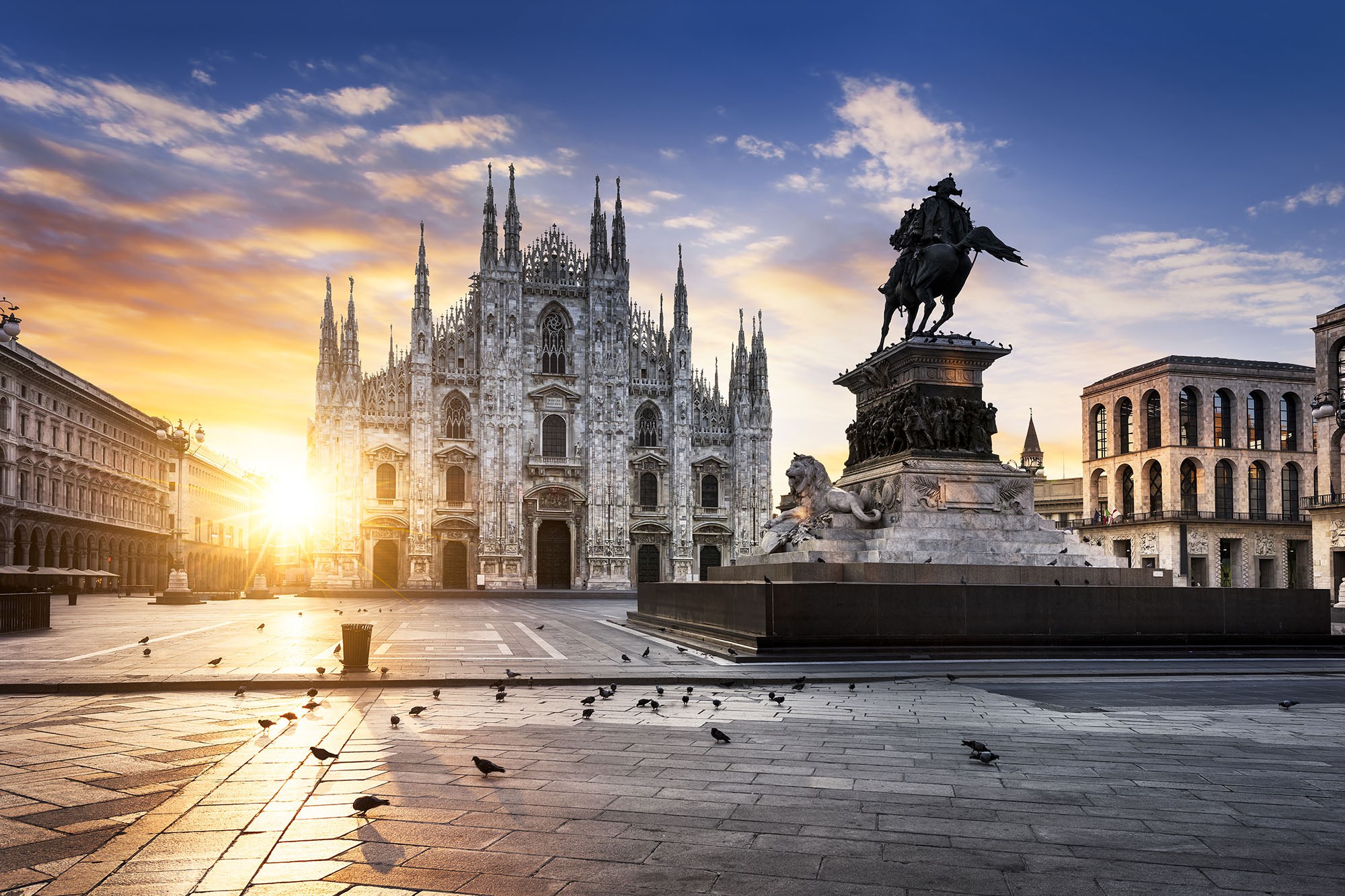 Duomo at sunrise, Milan, Europe - Guided Milan Tours