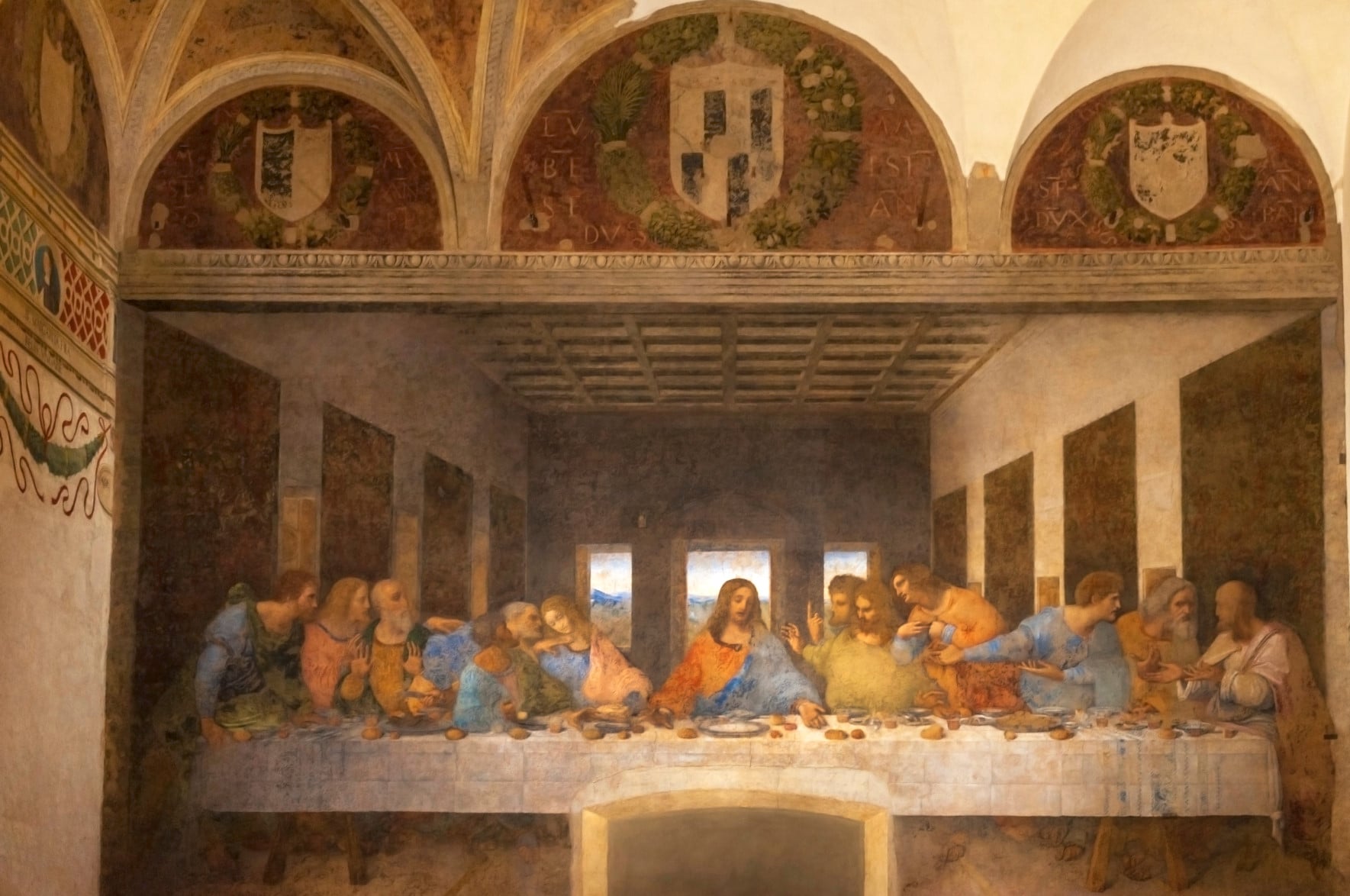 The Last Supper masterpiece by Leonardo da Vinci.