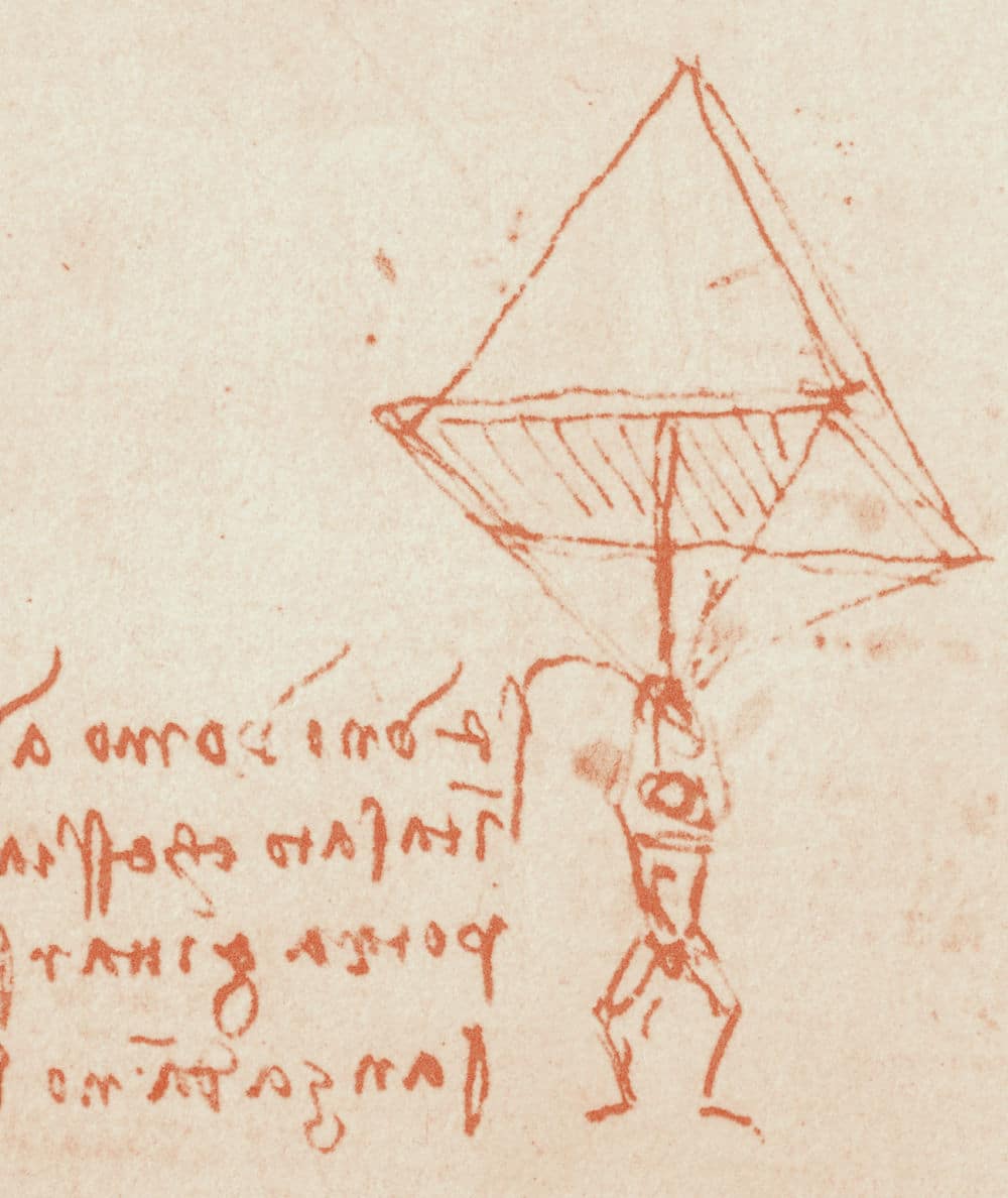 Parachute by Leonardo da Vinci, 1485