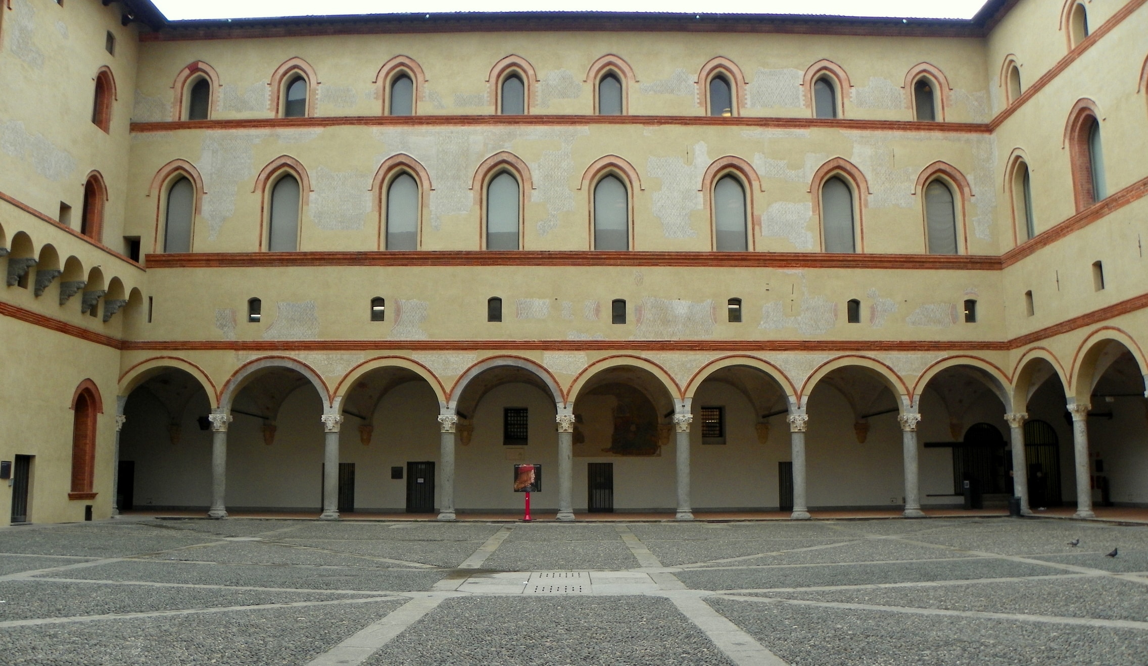 Castello Sforzesco, Royal Courtyard with arcaded gallery