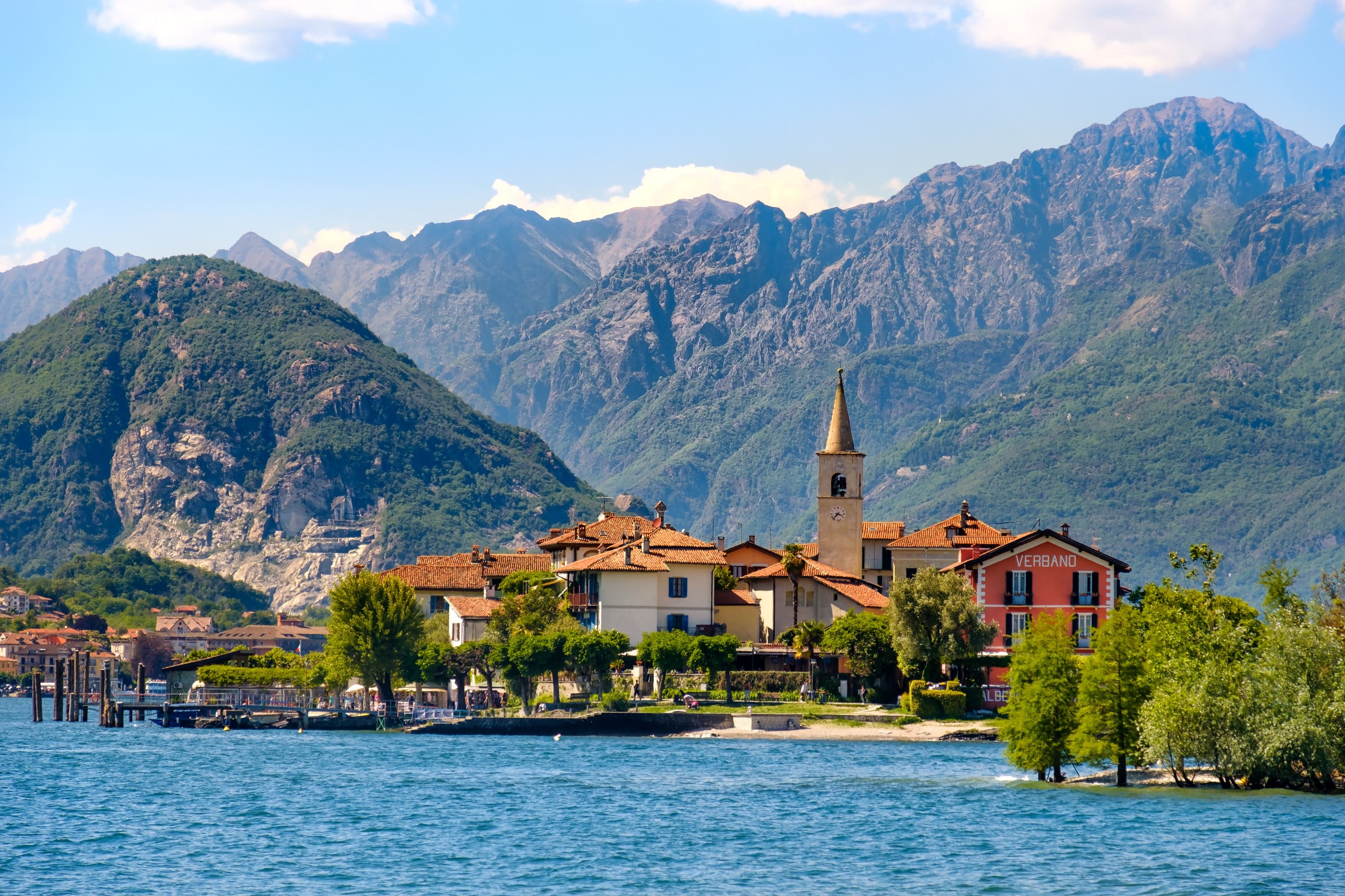 Isola dei Pescatori (Fishermen’s Island) on Lake Maggiore, Stresa village