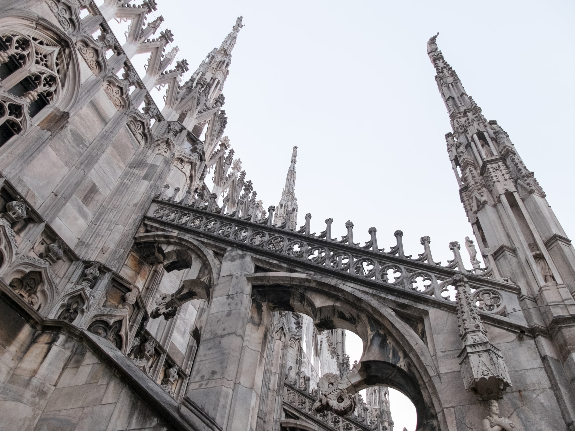 Gothic flying buttresses of the Duomo
